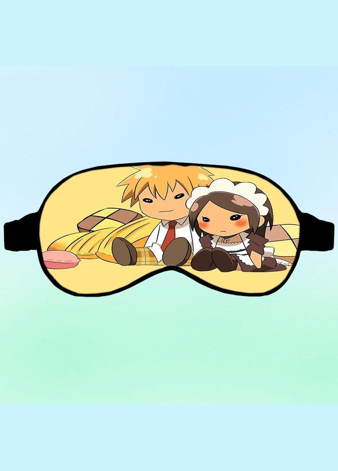 Маска для сну Аніме Староста покоївка #0009 чорна No Brand (315042929)