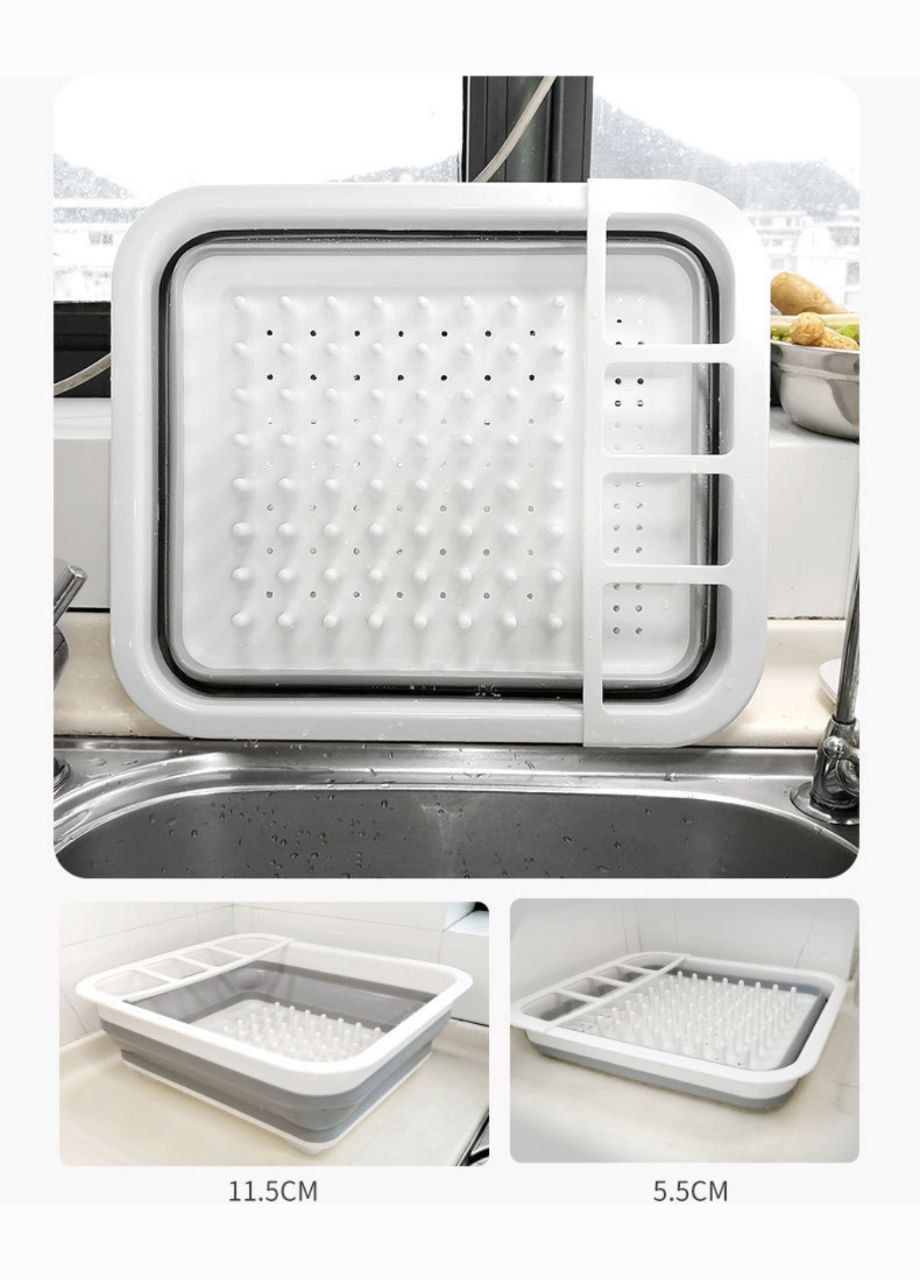 Сушилка складная силиконовая для посуды No Brand (295689822)