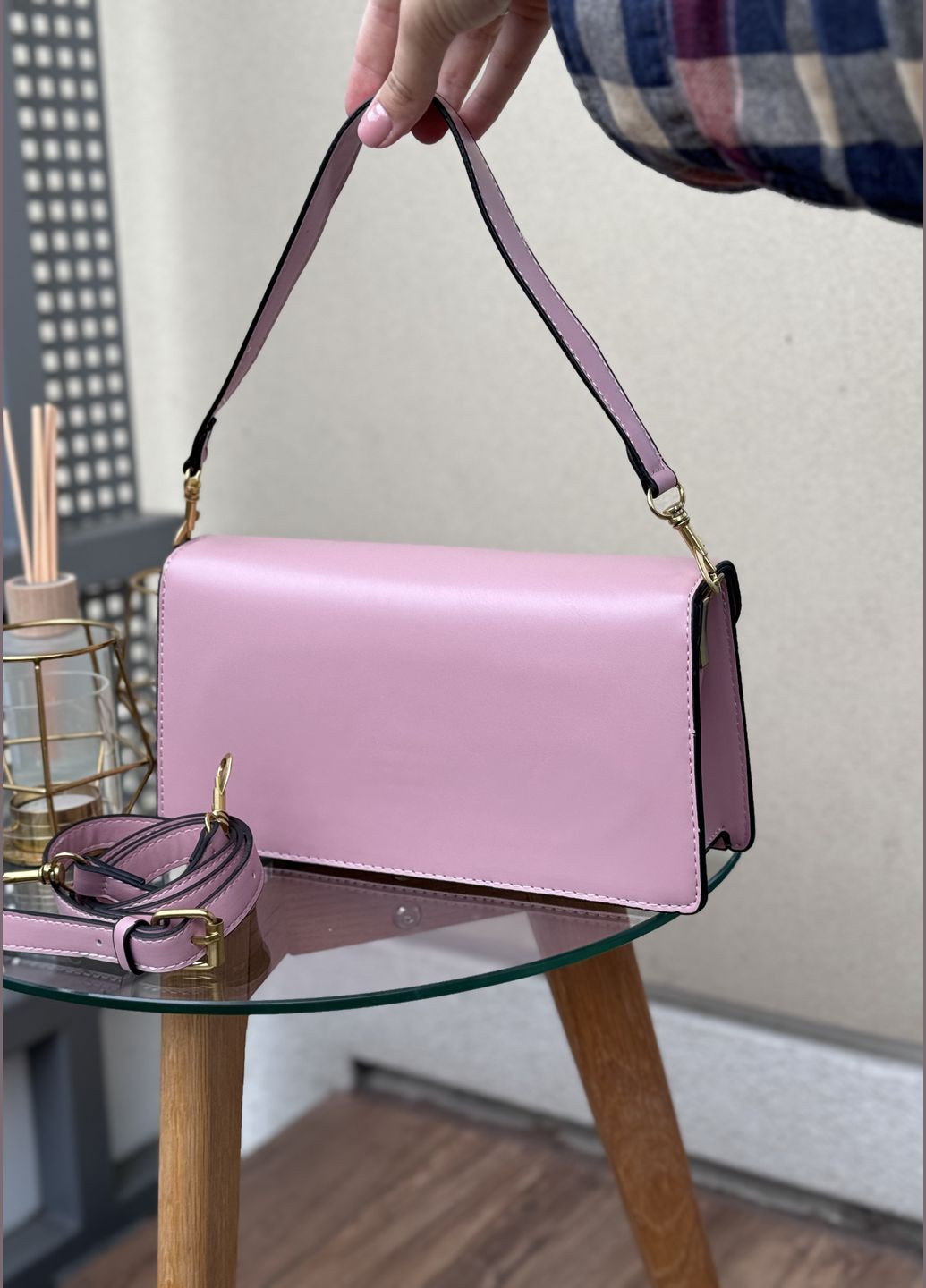 Жіноча сумка Coach 6938 крос-боді рожева No Brand (327666097)