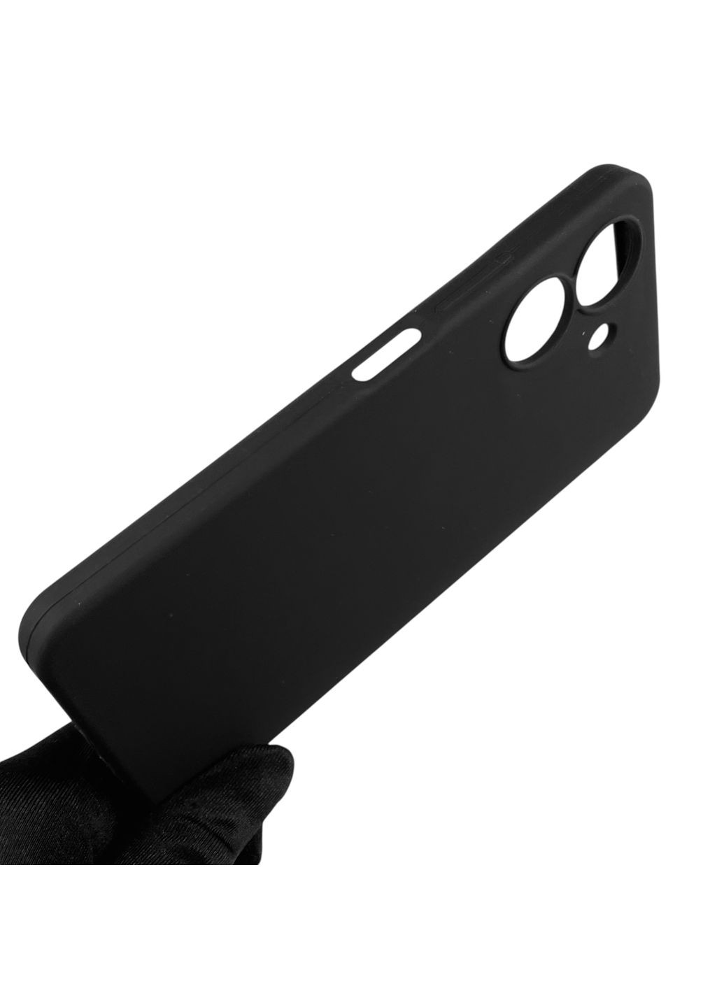 Чехол для Redmi 13C силиконовый с микрофиброй нескользящий на сяоми редми 13с черный Xiaomi (366390590)