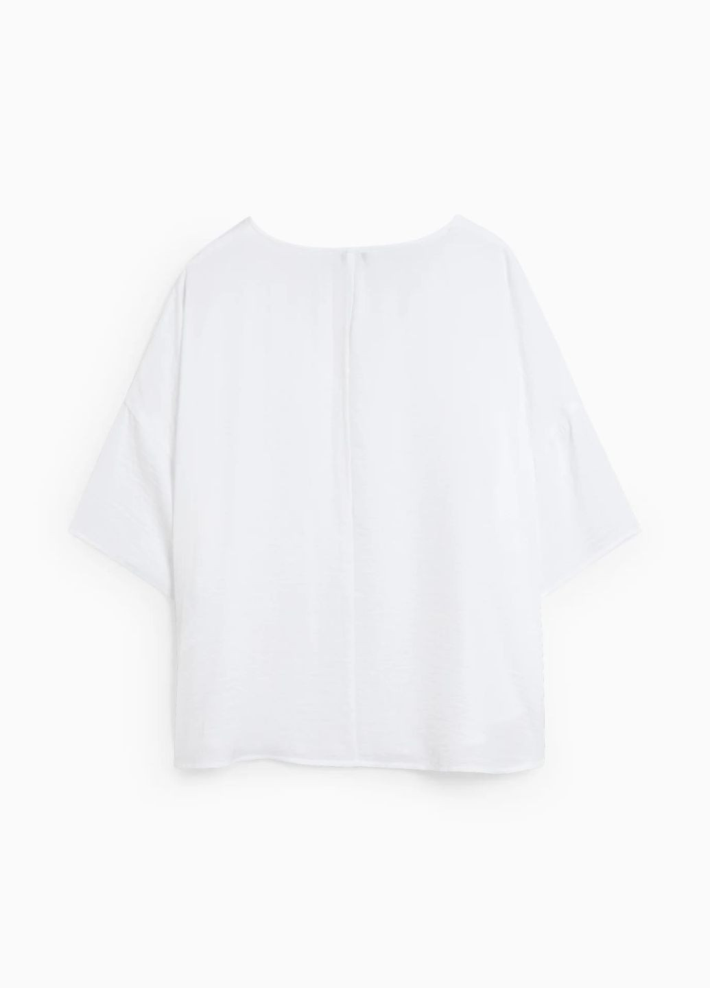 Біла блуза з вирізом C&A