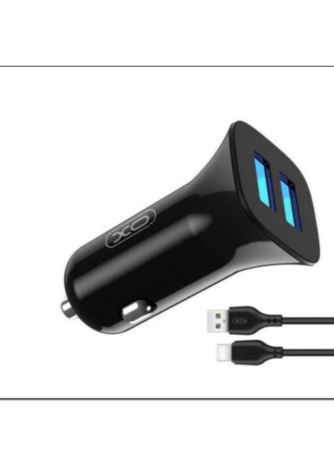Зарядний пристрій XO TZ10 2USB/2.4A/12W + Data Cable USB to Type C MDR Micro (371793708)