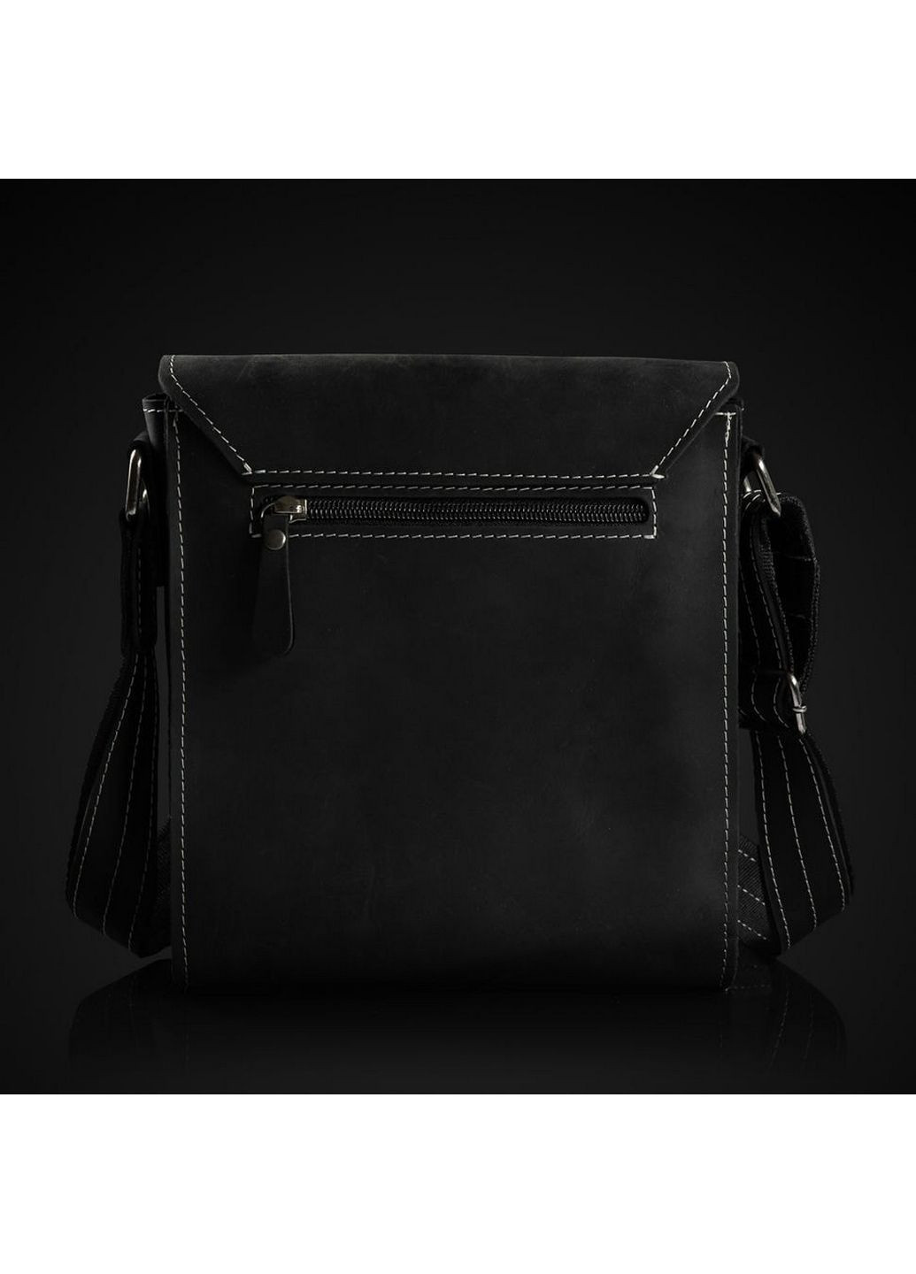 Мужская кожаная сумка через плечо 26х6х22 см Tiding (315873368)