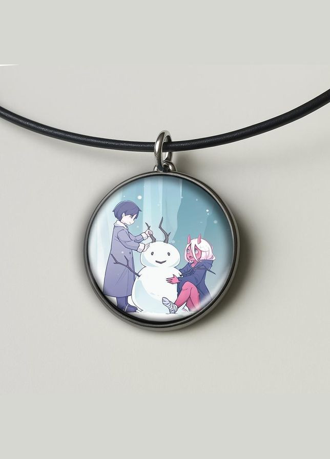 Підвіска (кулон) Аніме Любий у Франксі #14 (круглий) No Brand (328050015)