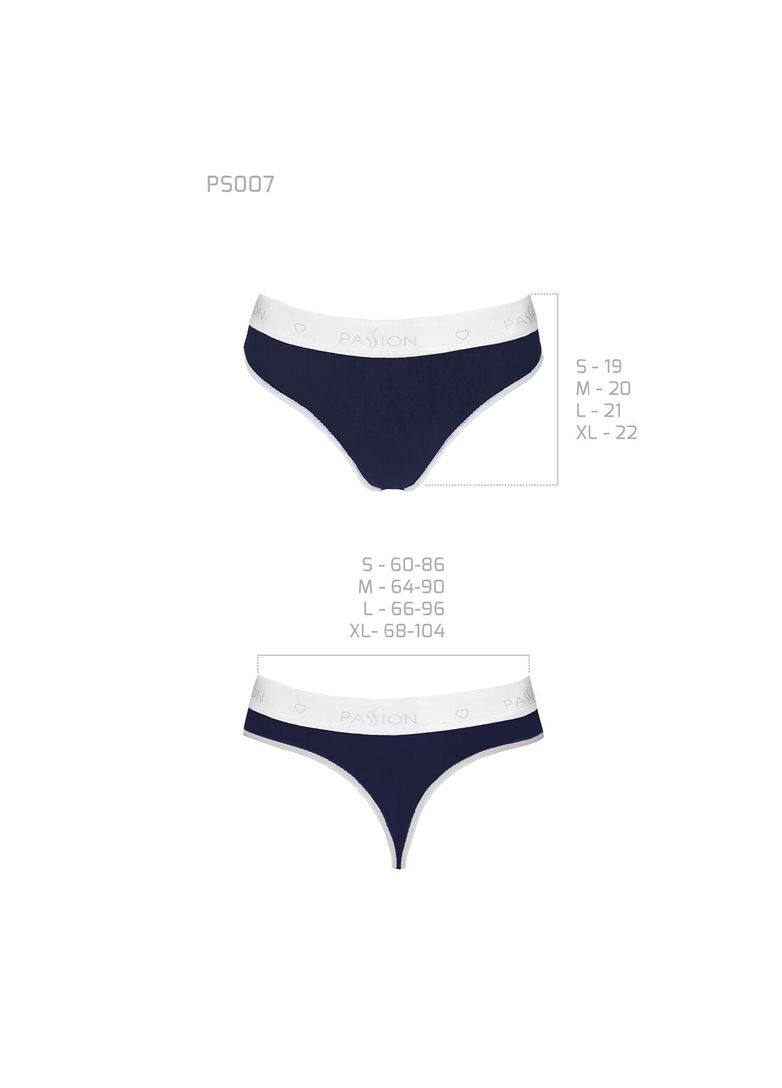 Спортивні трусики-стрінги PS007 PANTIES, navy blue - CherryLove Passion (340275002)
