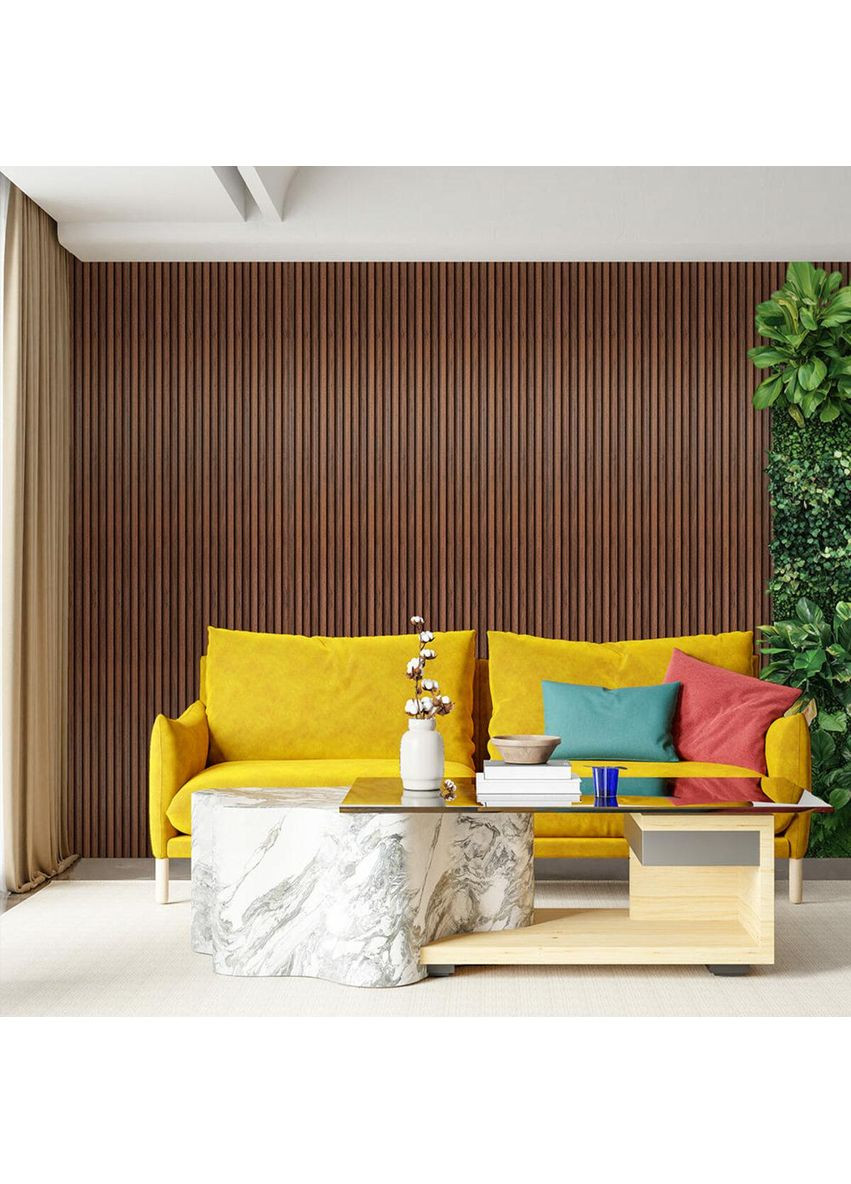 Рейка декоративна WPC стінова 3000х160х23мм Каштан SW-00001536 Sticker Wall (353967812)