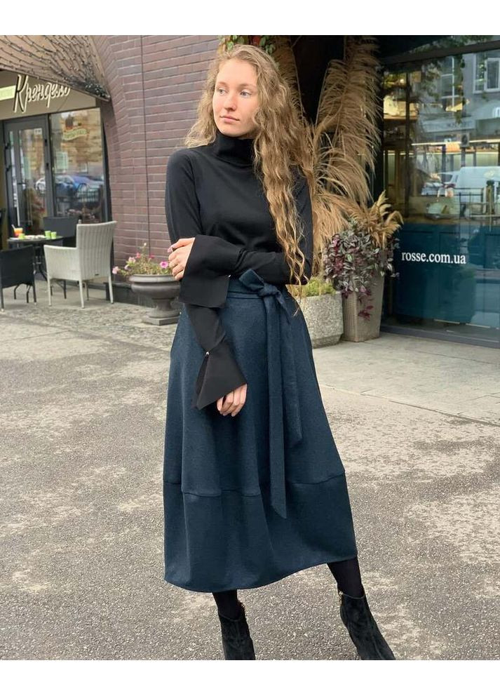 Жіноча спідниця вовняна міді з поясом MKNK2001 Nora Kvittin (365807201)