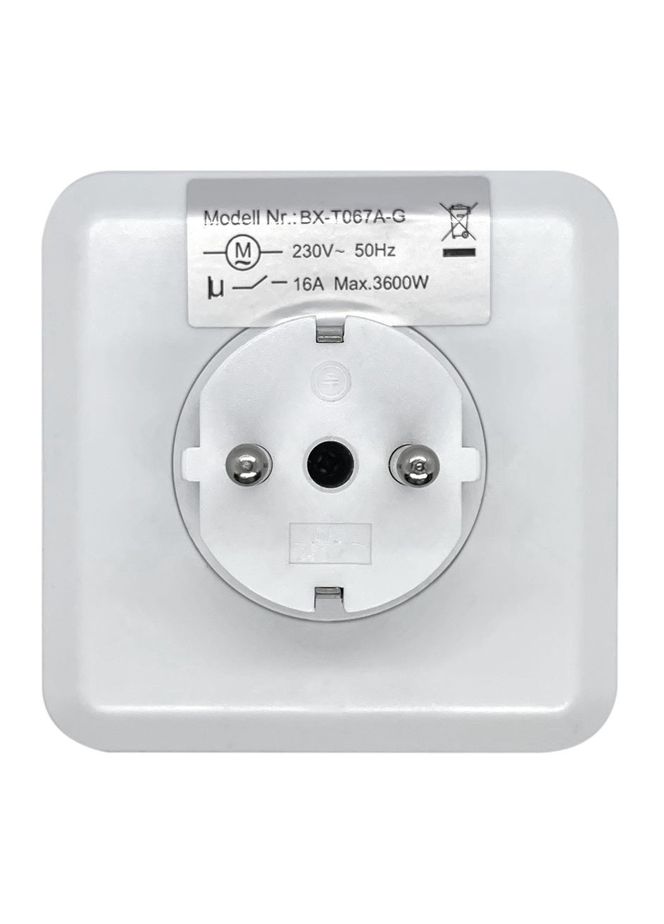 Розетка з таймером електро-механічна добова SwitchTimer X231 16А 230В Біла (XSTLA012415W 7294) XON E-Tech (304422394)