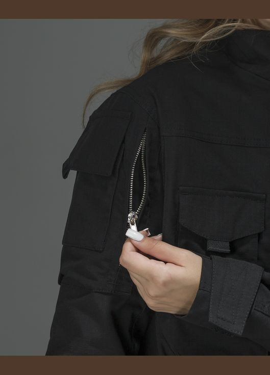 Женская куртка Блокпост черный BEZET (291437941)
