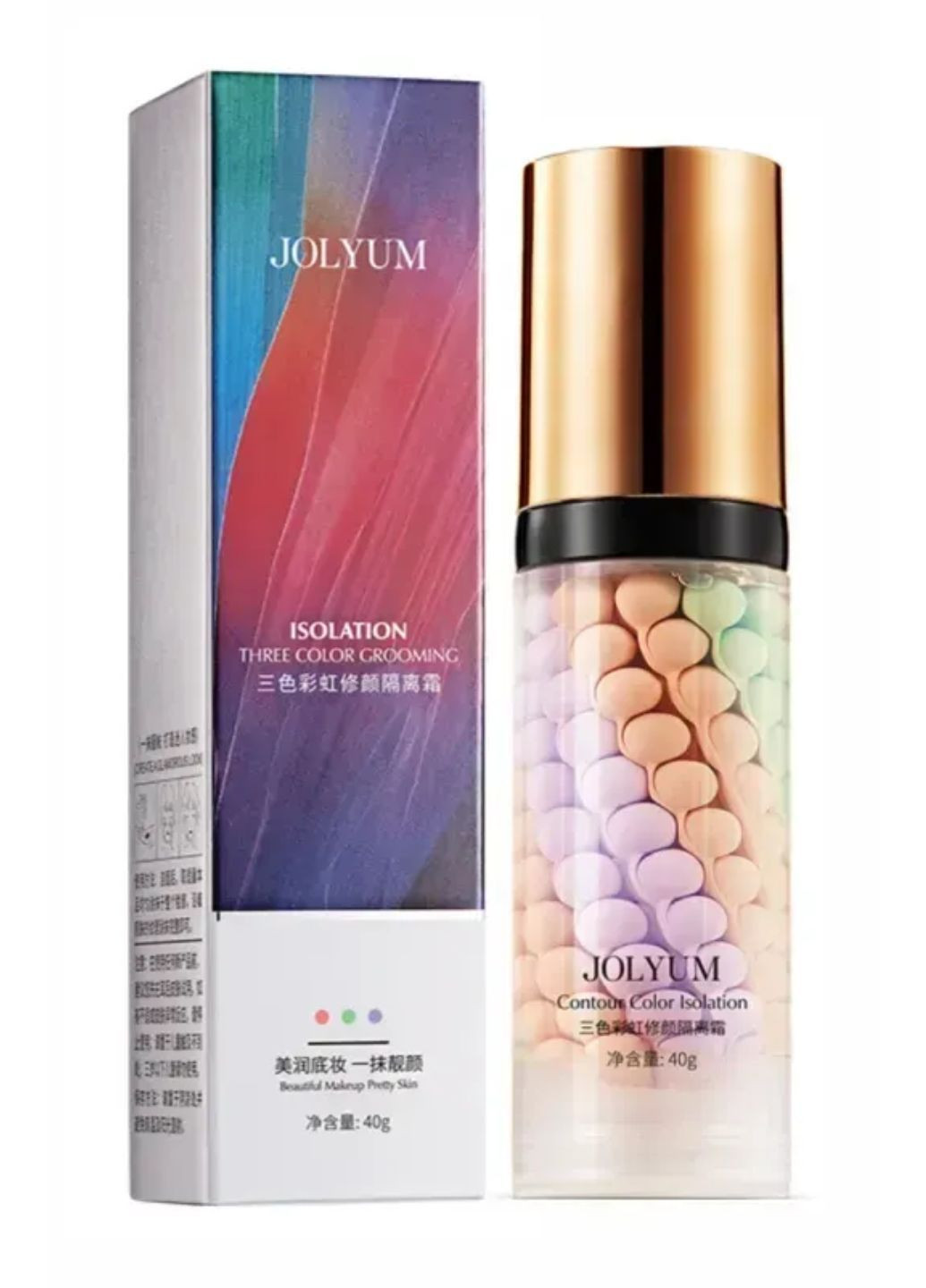 База під макіяж 3 в 1 Contour Color Isolation, 40 мл Jolyum (372511117)