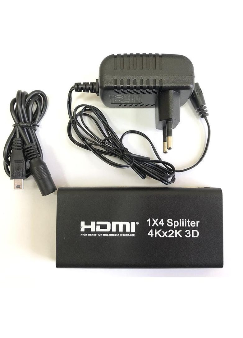 Розгалужувач (спліттер) (15190) HDMI 4 порти, підтримка UHD 4K Atcom (370617649)