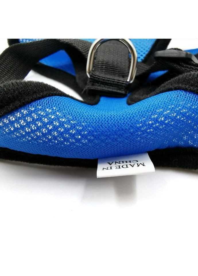 Шлейка для собак з повідцем 12061 S блакитна No Brand (336022410)