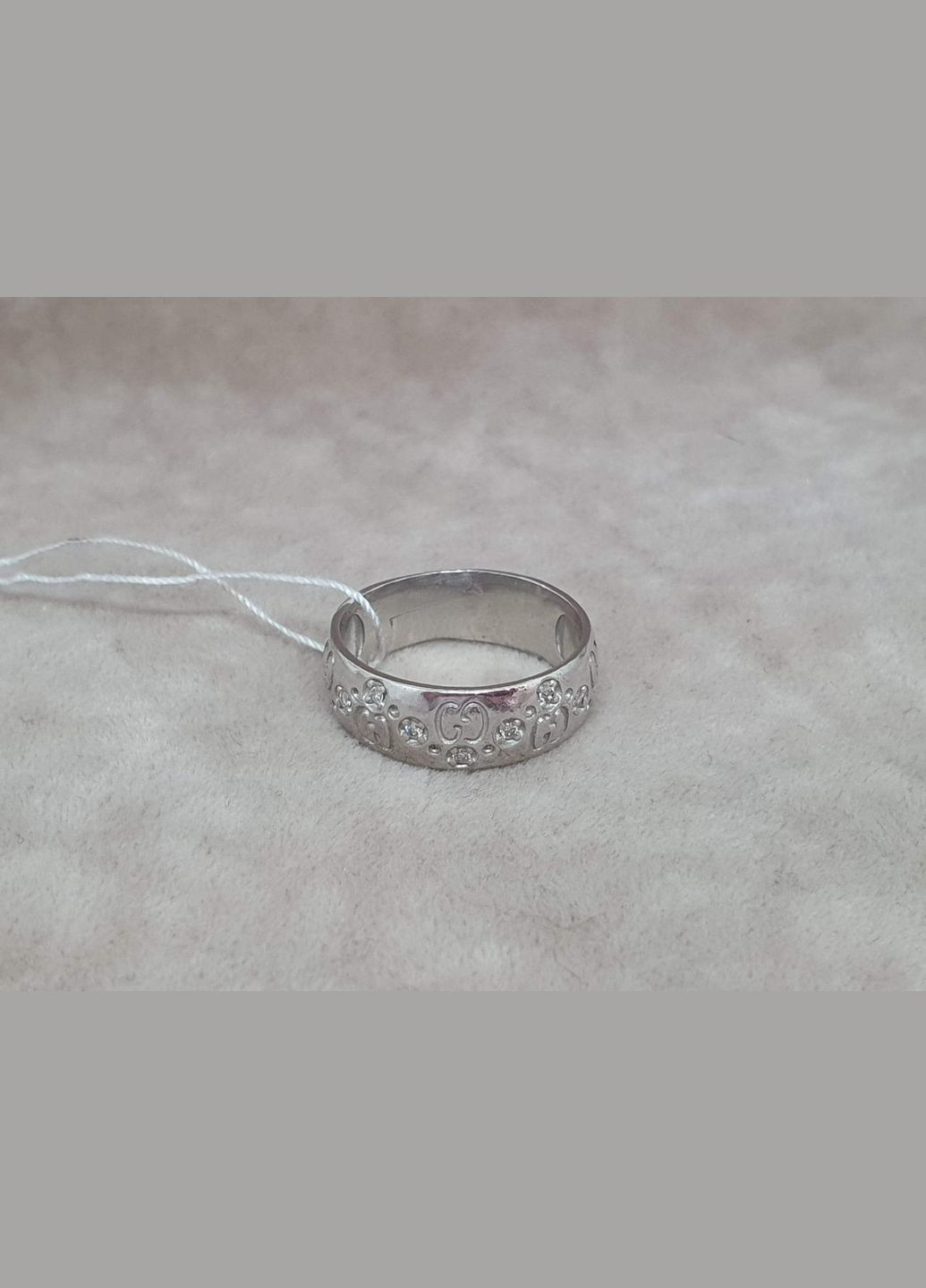 Срібне кільце ГЛЕРА з фіанітами. 1636/1Р-CZ AGNI (323212690)