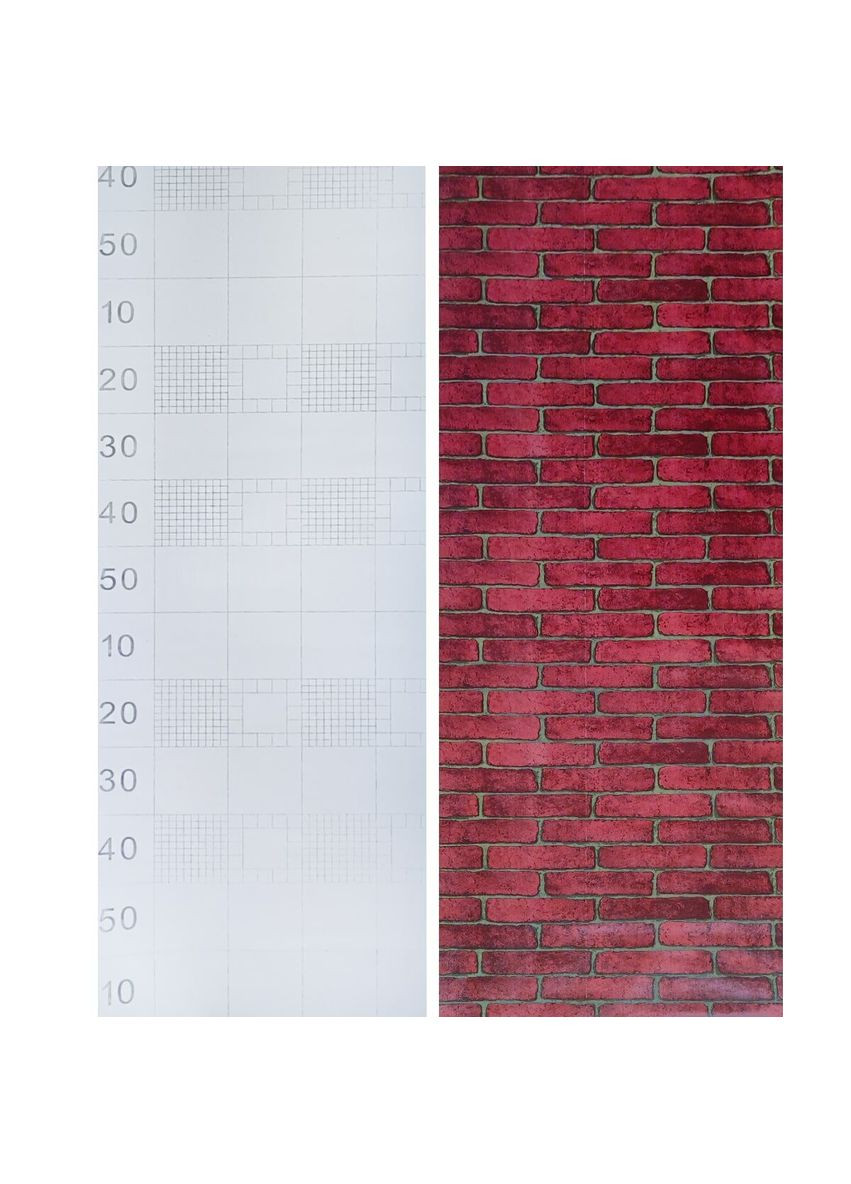 Самоклеюча плівка червона цегла 0,45х10м SW00001269 Sticker Wall (278314677)