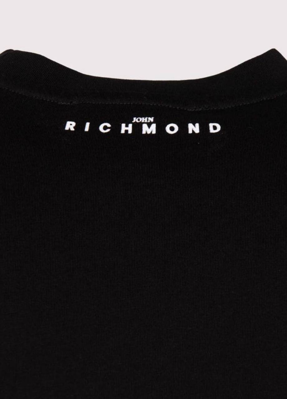 Черная футболка с коротким рукавом John Richmond
