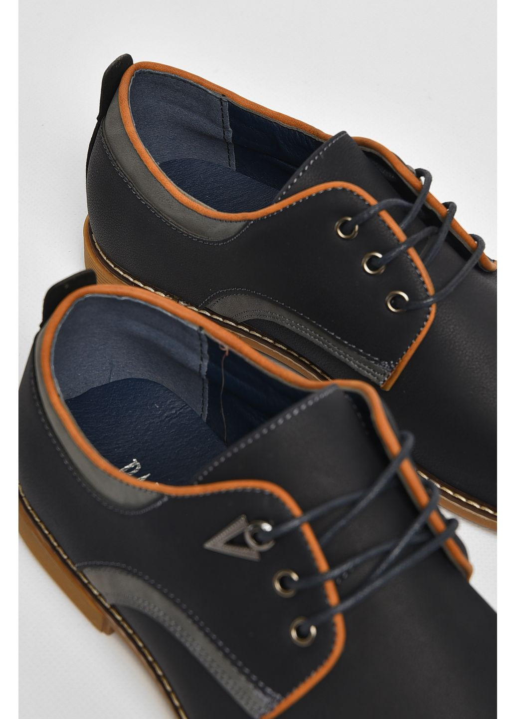 Туфлі чоловічі темно-синього кольору Let's Shop (361146302)