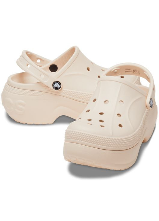 Бежевые bella clog bone w6 Crocs