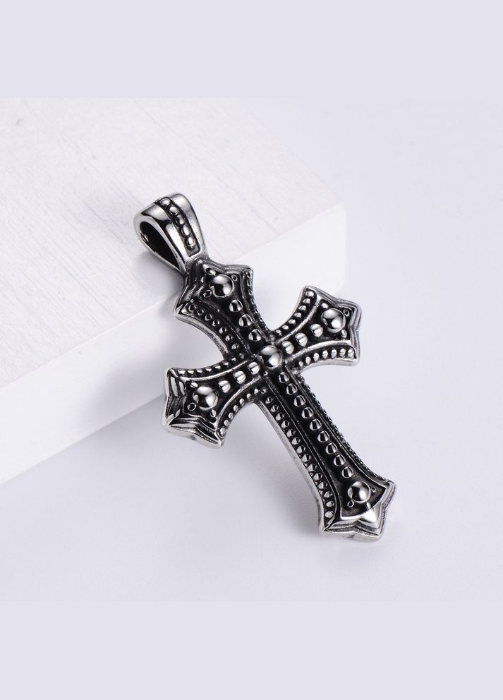 Кулон мужской подвеска на шею Крест Цепочка с крестиком стильный амулет оберег Viking (338425394)