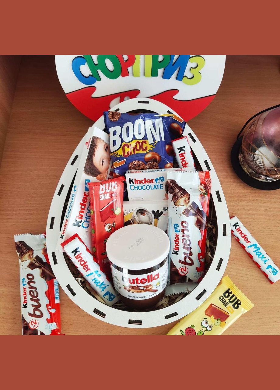 Киндер бокс со сладостями для ребенка или девушки на день рождения 8 марта день влюбленных новый год рождество No Brand (335413912)