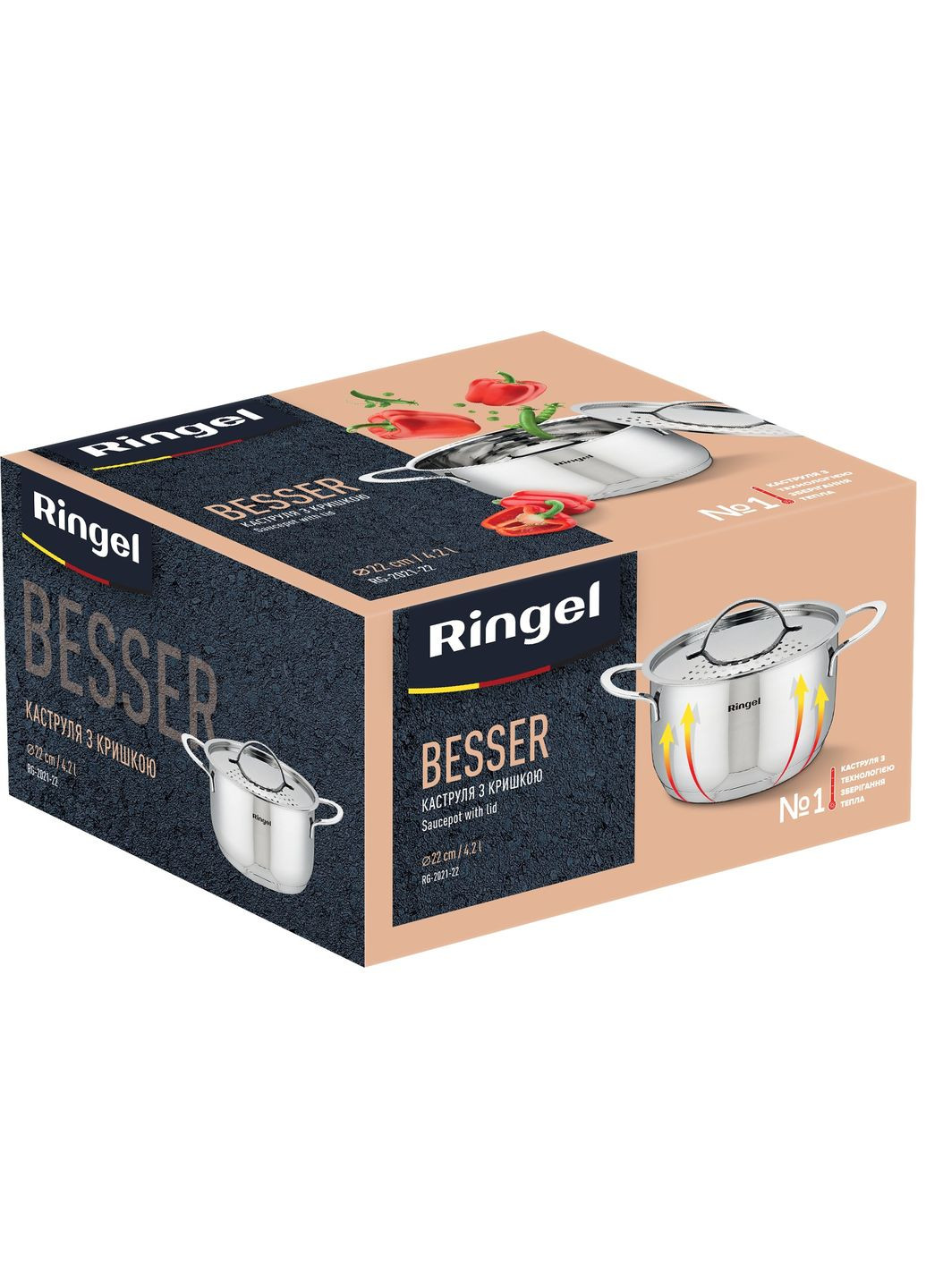 Каструля Besser (4.2 л) 22 см (6869644) Ringel (314745996)