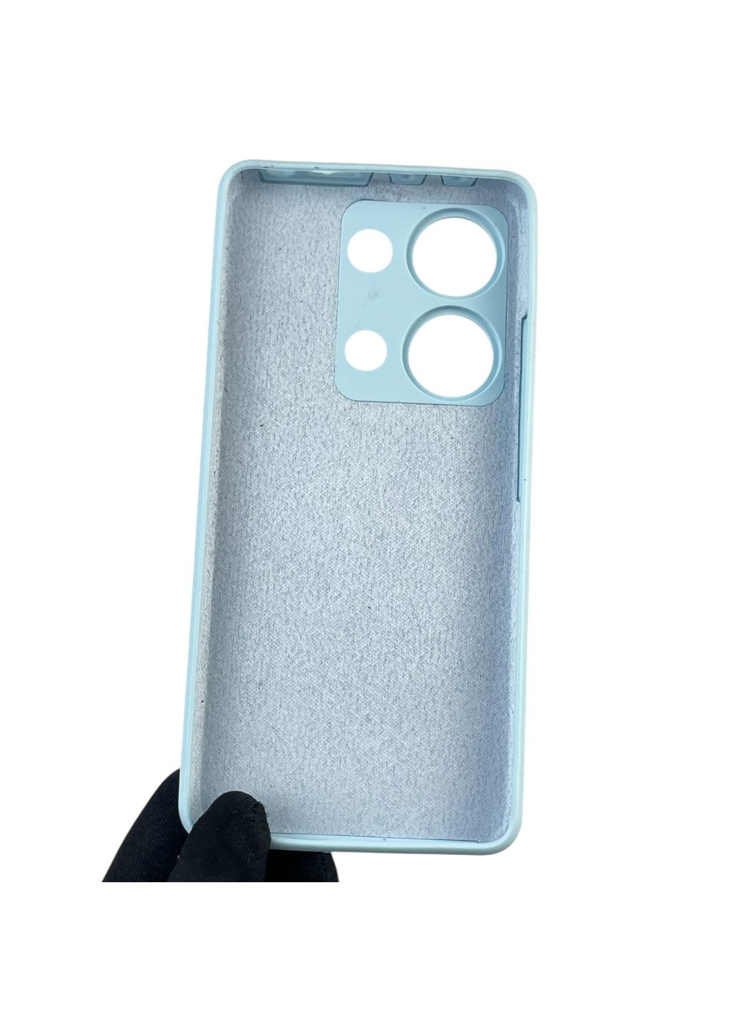 Чохол для Redmi Note 13 Pro 4G силіконовий з мікрофіброю нековзний на сяомі редмі нот 13 про 4г блакитний Xiaomi (366386406)