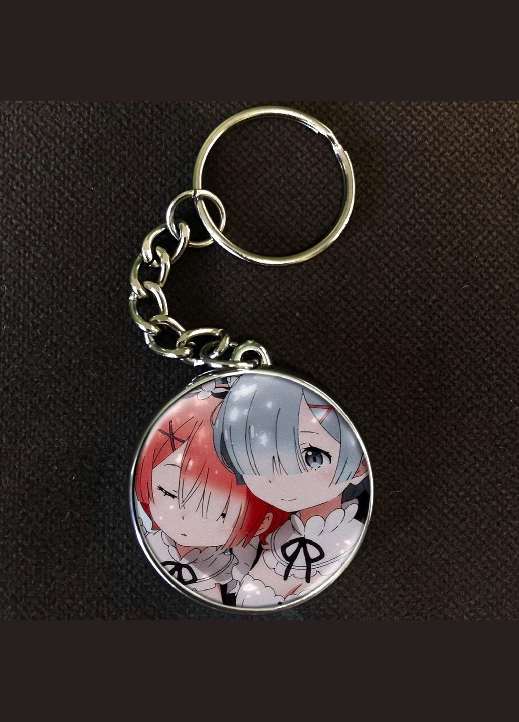 Брелок Аниме Жизнь в альтернативном мире с нуля #001 silver No Brand (327220862)