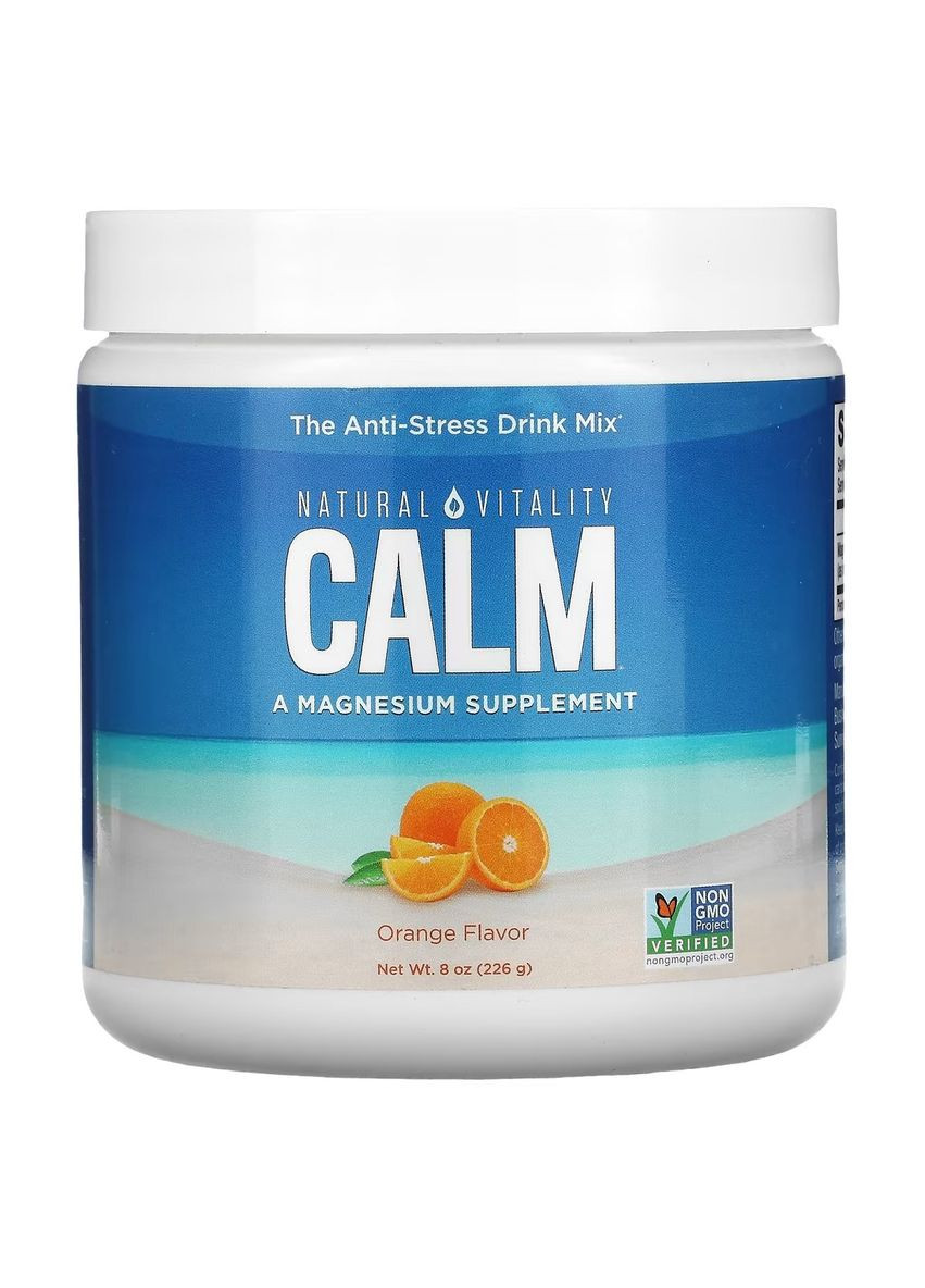 Антистресовий напій, смак апельсину, CALM, Orange,, 226 гр Natural Vitality (315145827)