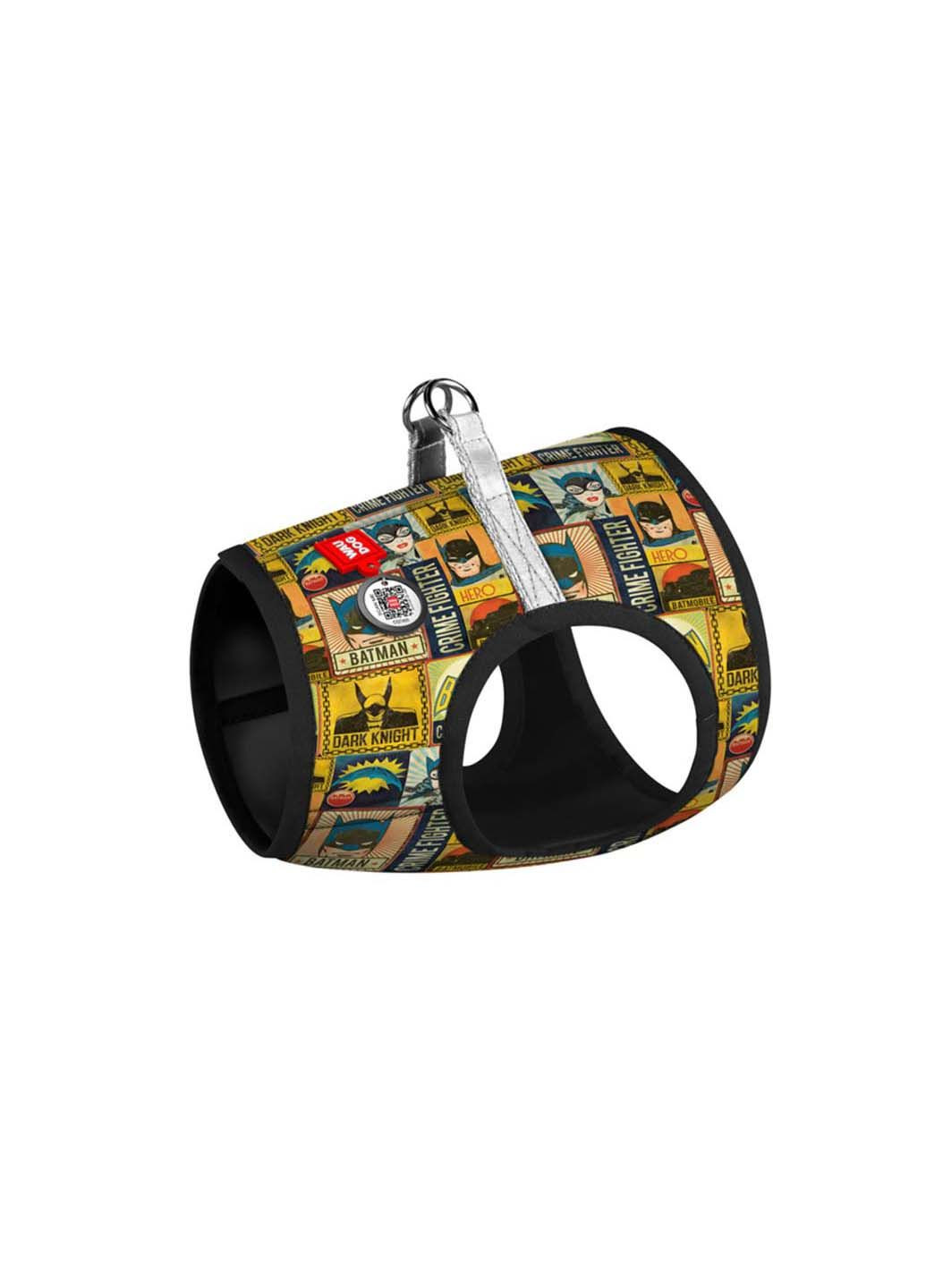 Шлея для собак мягкая Clothes Бэтмен винтаж XS1 В 24-27 см С 18-20 см WAUDOG (292175456)