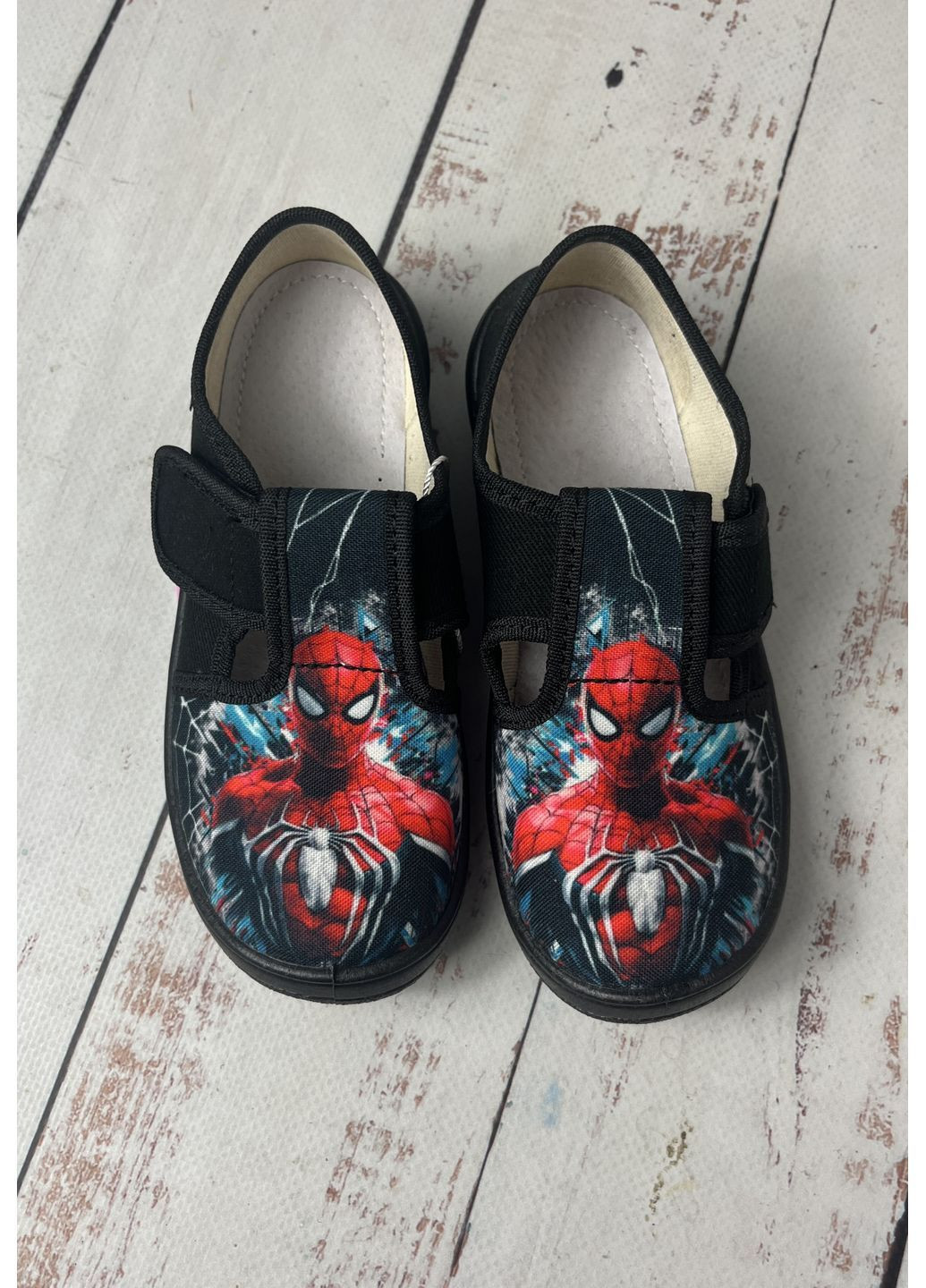 Черные тапочки детские текстильные для мальчиков черный (438) Waldi