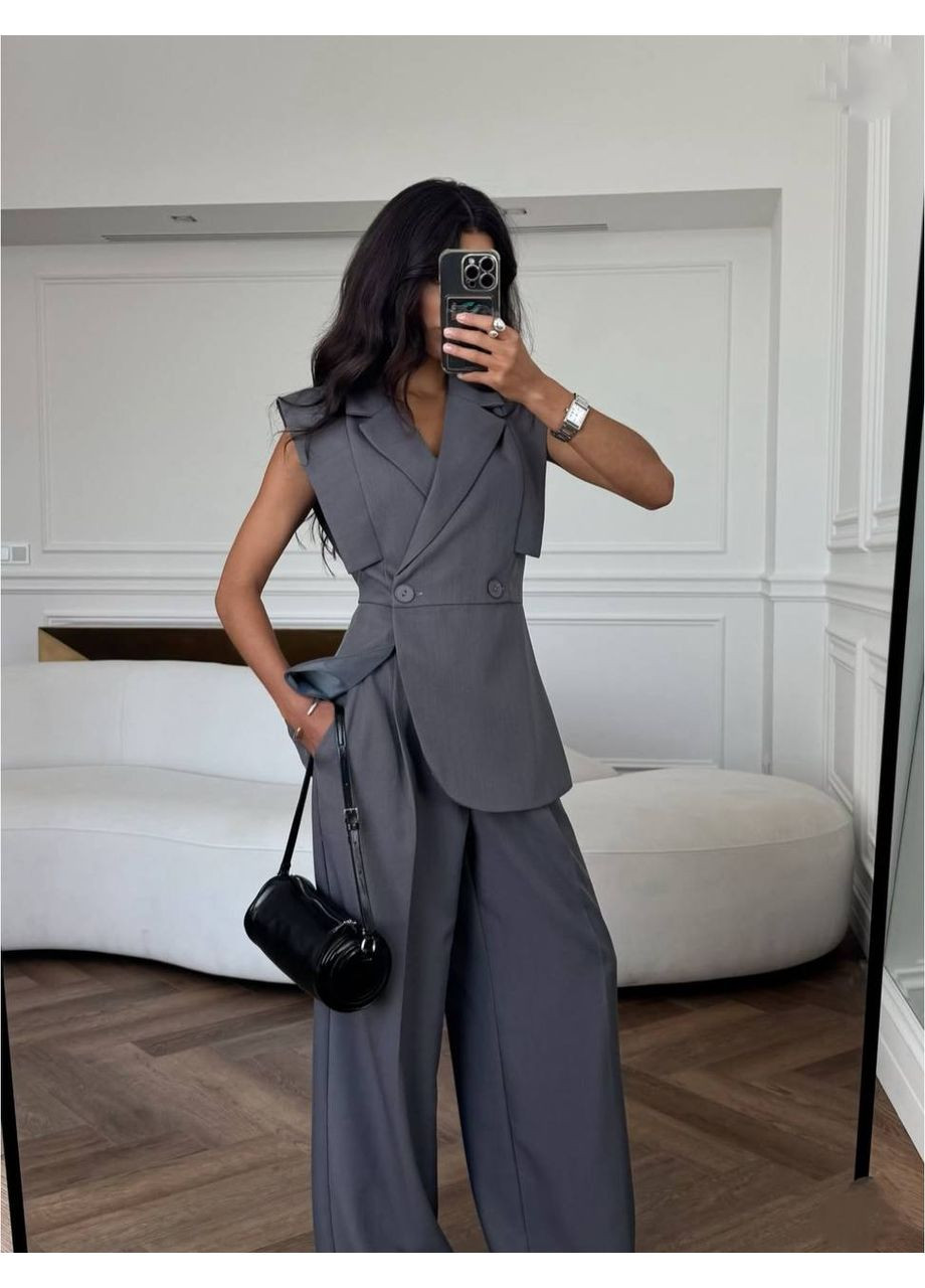 Жіночий костюм брюки та жилет No Brand (353393780)