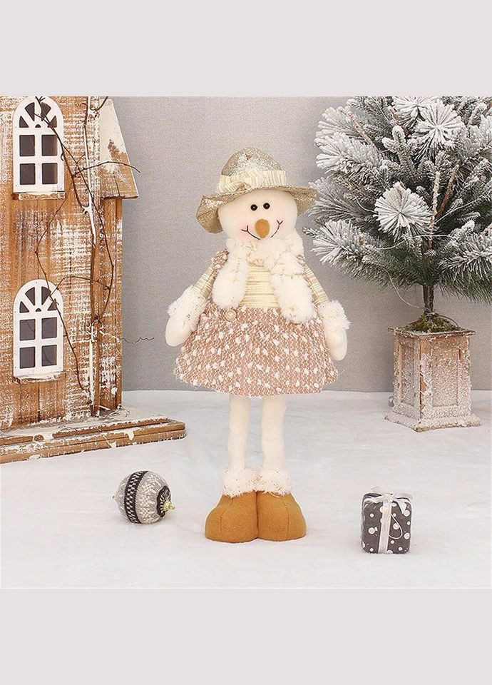Великий різдвяний Сніговик Дівчинка на телескопічних ніжках No Brand (315355260)