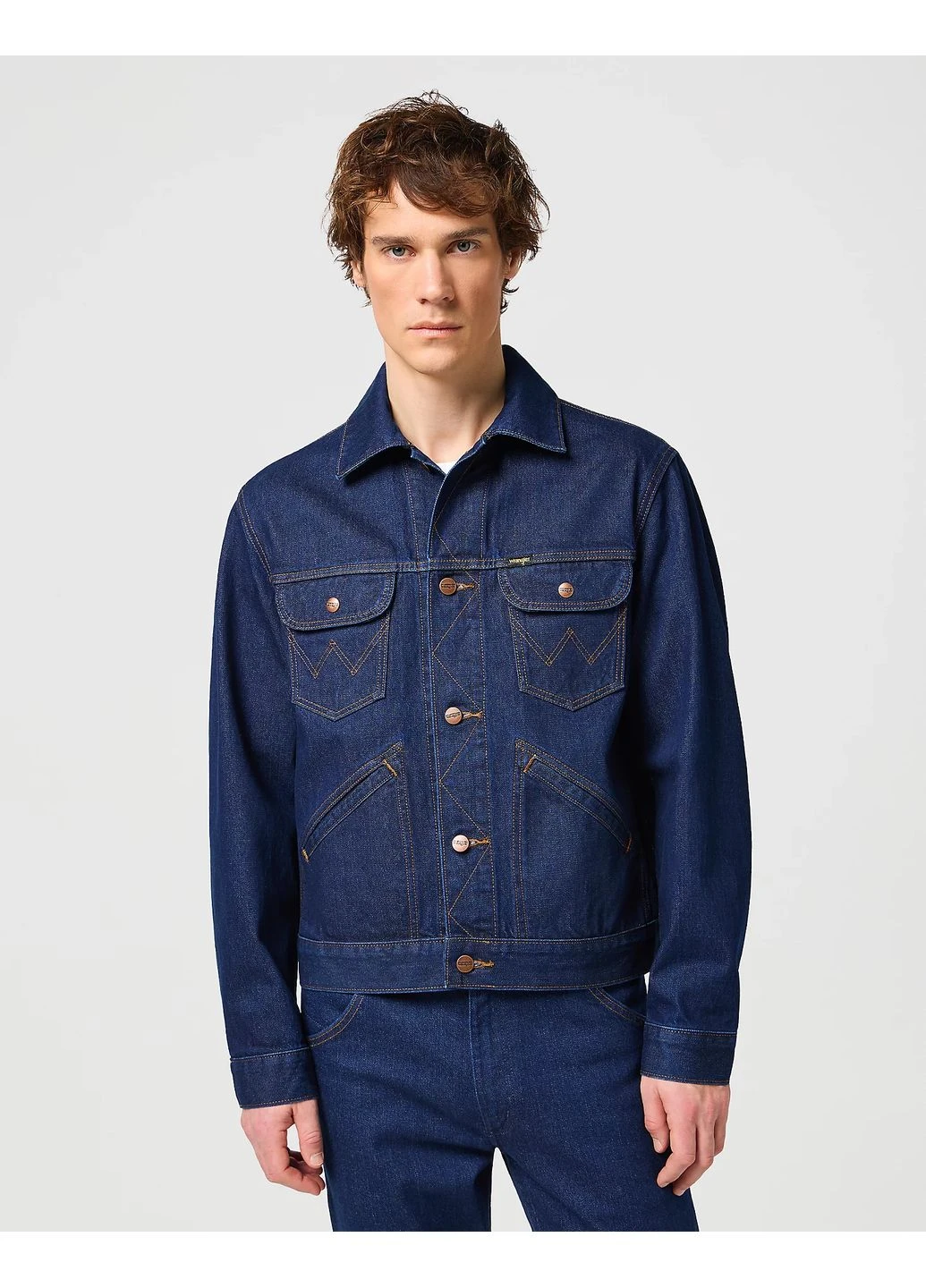 Синя куртка джинсова 124mj (112341042) Wrangler Regular Fit