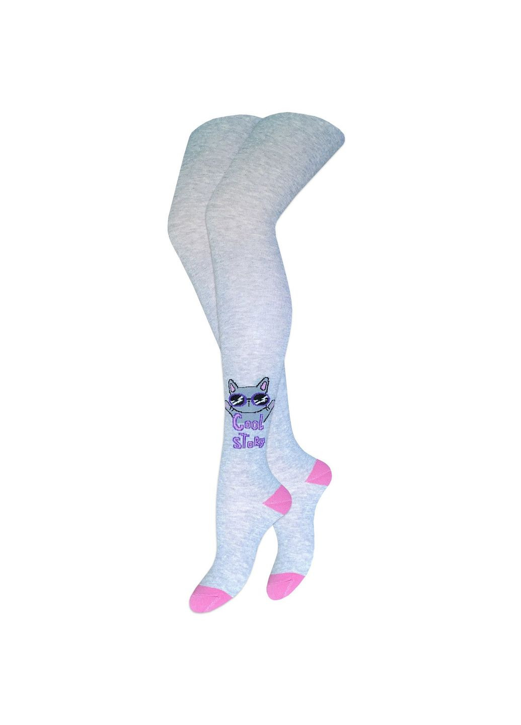 Колготки детские 8250 104-112,56,18 серебро меланж Легка Хода (331019024)