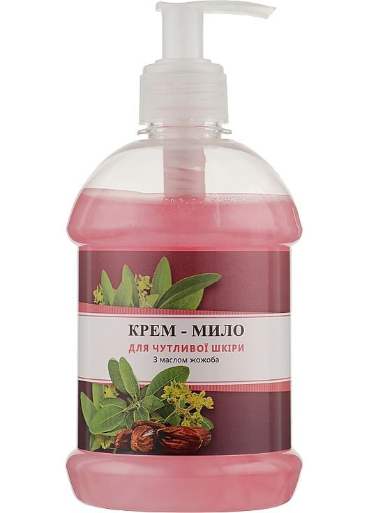 Крем-мило для чутливої шкіри з олією жожоба 500ml (990982-31104012) Fito Product (368612504)