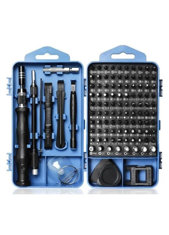Набор инструментов OEM 117в1 для ремонта электроники телефонов отвертка с 98 битами Allblue Philips (296107913)