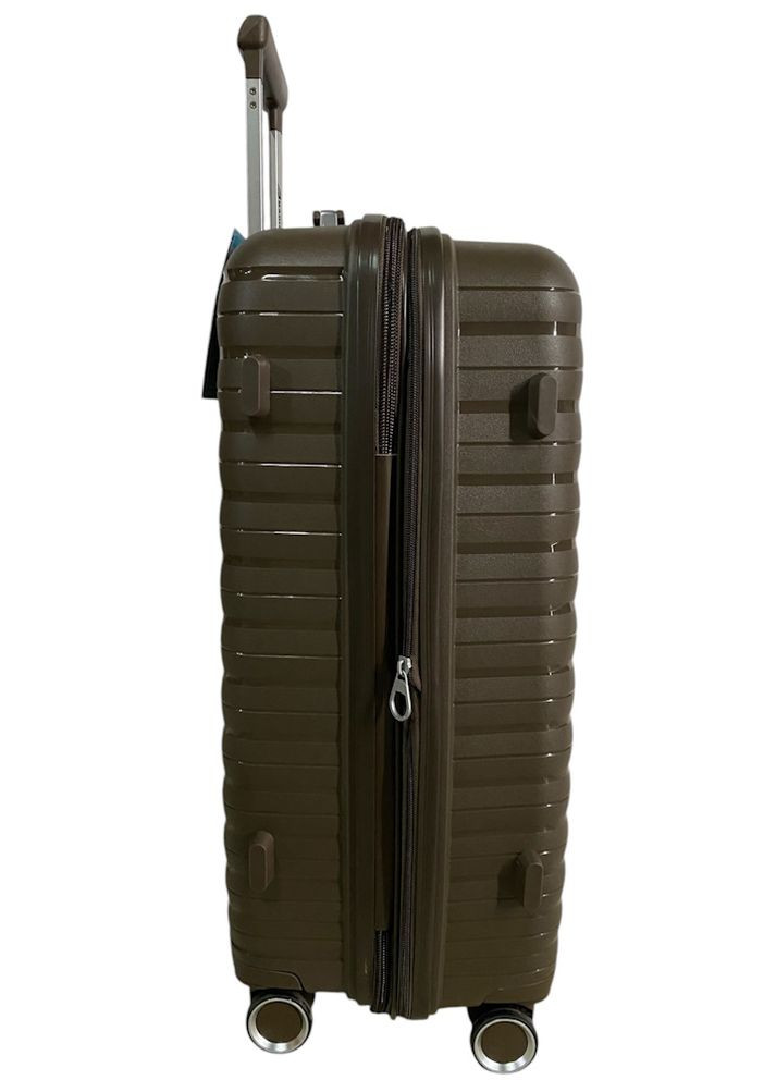 Чемодан средний Madisson 51203 полипропилен M Коричневый Snowball (327792602)