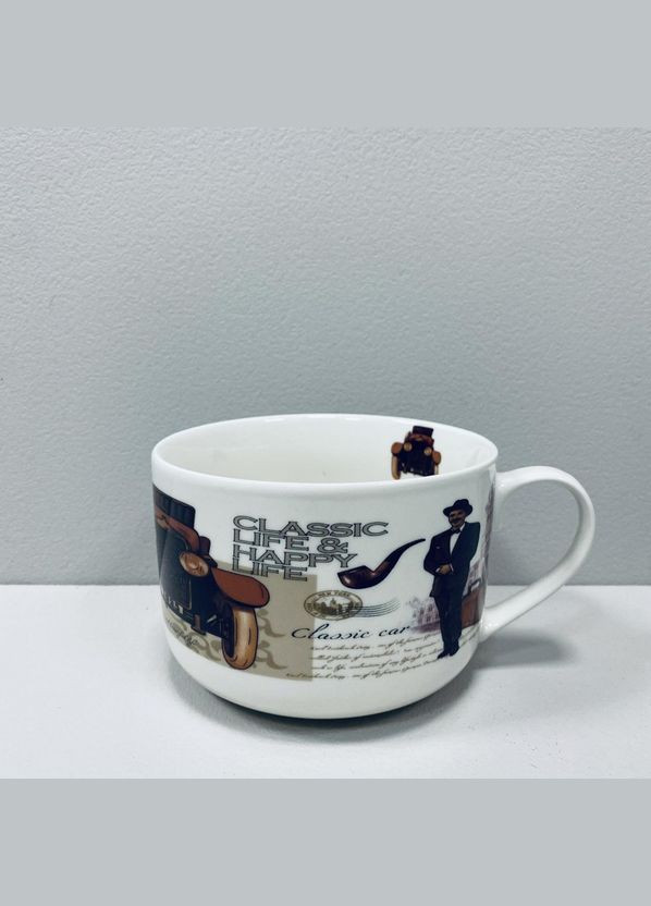 Чашка порцелянова "Ретро-машина" 700 мл 12,2*9 см XXL 3188 S&T (315345966)