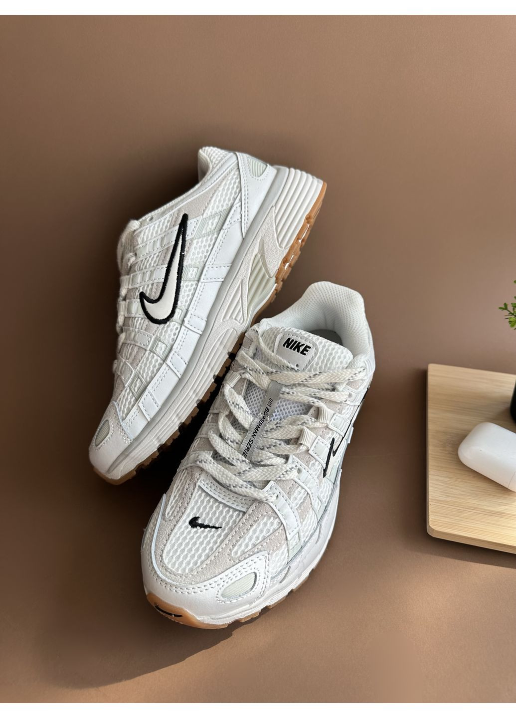 Чорні Осінні кросівки чоловічі nike p-6000 white black найк п-6000 No Brand