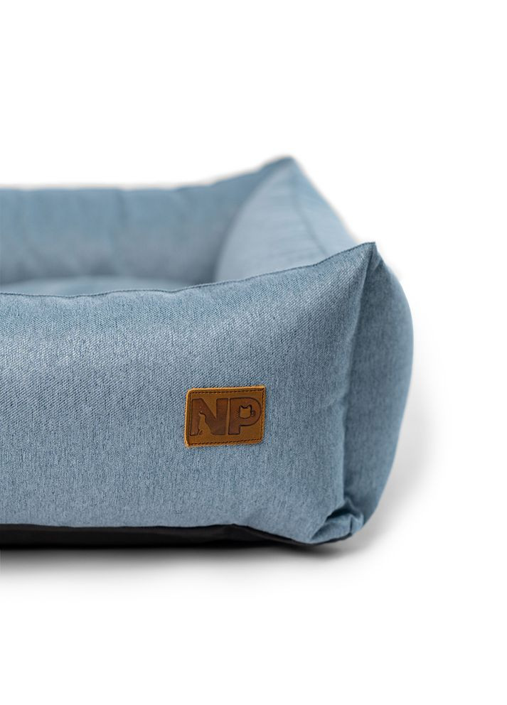 Лежак для собак Albert 70 х 50 x 22 см Peacock Blue (AL2146) Noble Pet (363057856)