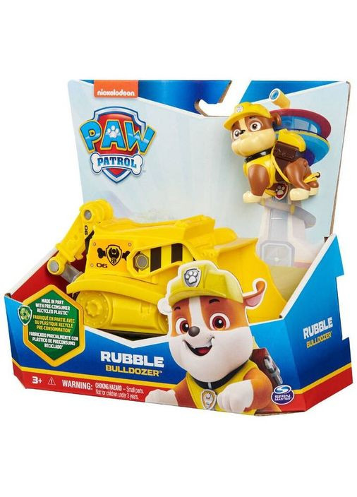 Щенячий патруль Спасательный бульдозер и фигурка Кремез Paw Patrol Rubble's Bulldozer Spin Master (365652926)