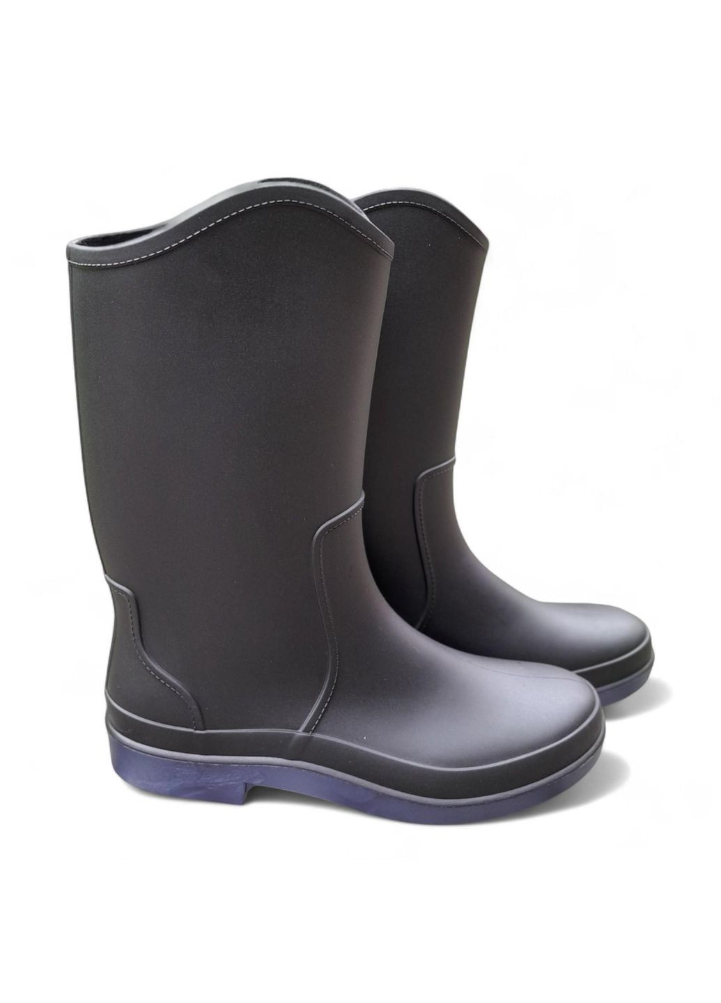 Жіночі гумові чоботи чорного кольору розмір 38 (24,7 см) Dago (363319721)