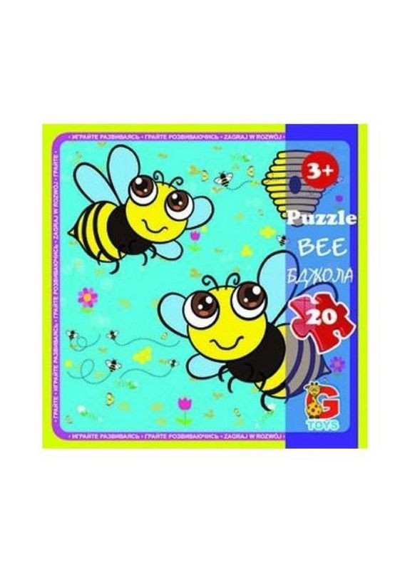 Пазлы детские "Насекомые" LI05, 20 элементов No Brand (321964390)