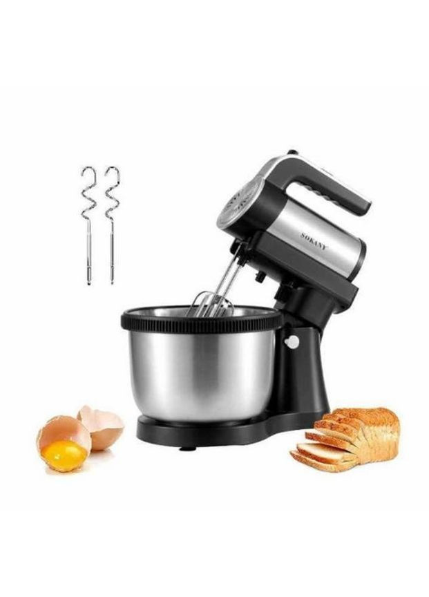 Стационарный миксер из нержавеющей стали 600 Вт кухонный комбайн тестомес с чашей 4 л с 5 скоростями (EM440) Sokany (372478373)