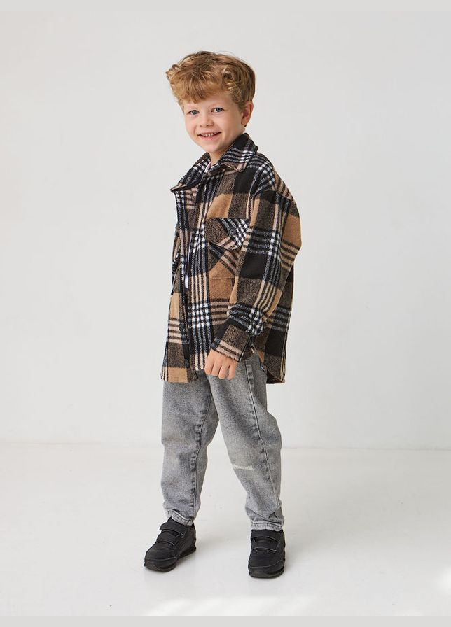 Утеплена сорочка дитяча Клітинка Tair Kids (300000344)