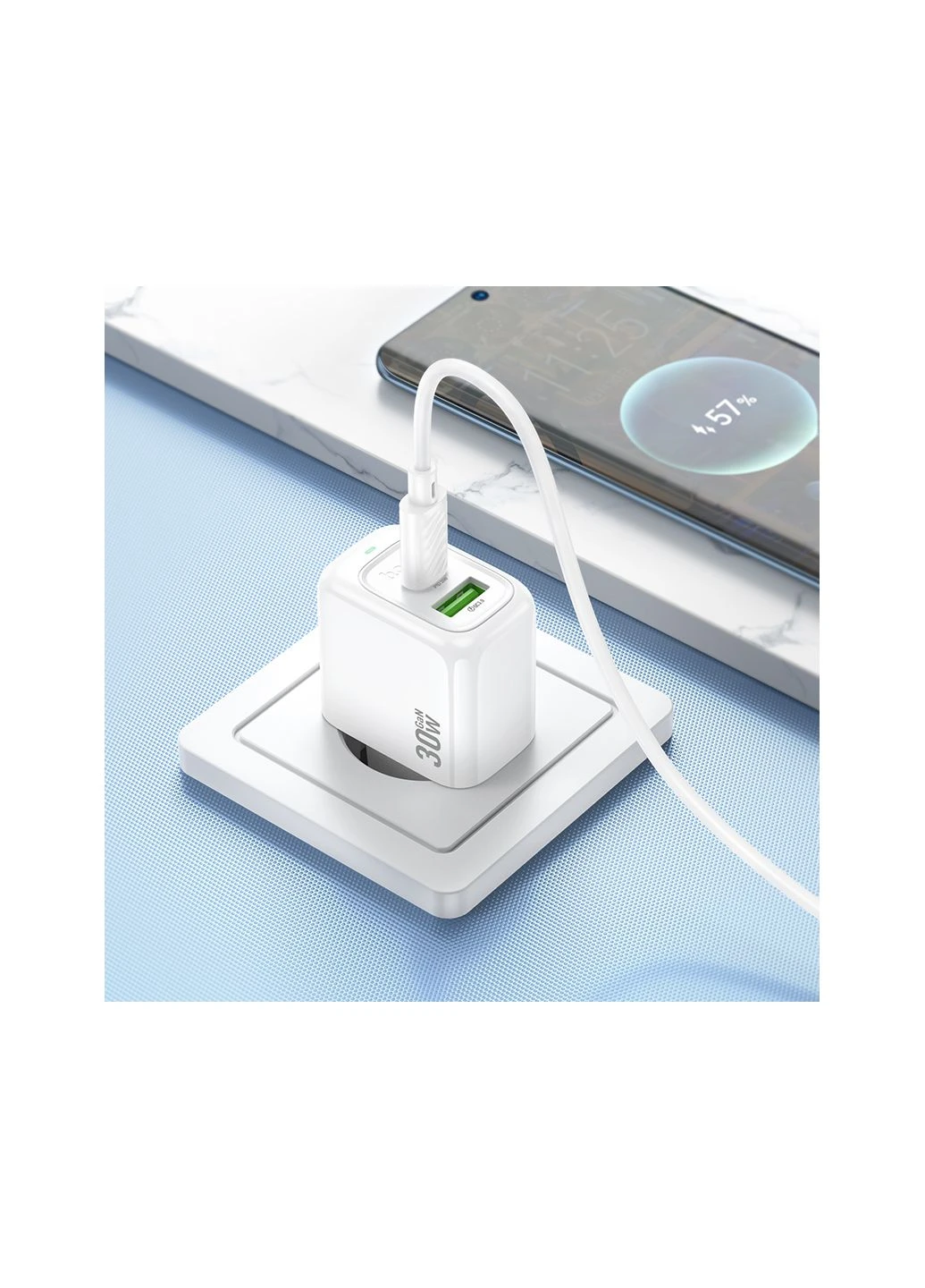 Сетевое зарядное устройство Surplus PD30W+QC3.0 charger Hoco CS55A (386477544)