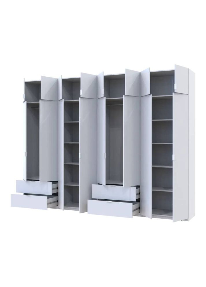 Комплект шаф для одягу Лукас (2 шт.) 320х50х240 см Білий (DRS-011690) Doros (366027887)