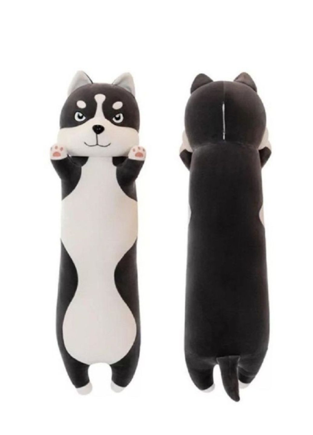 Собака-батон Хаски плюшевая мягкая игрушка подушка 80 см My Kigu (369774654)