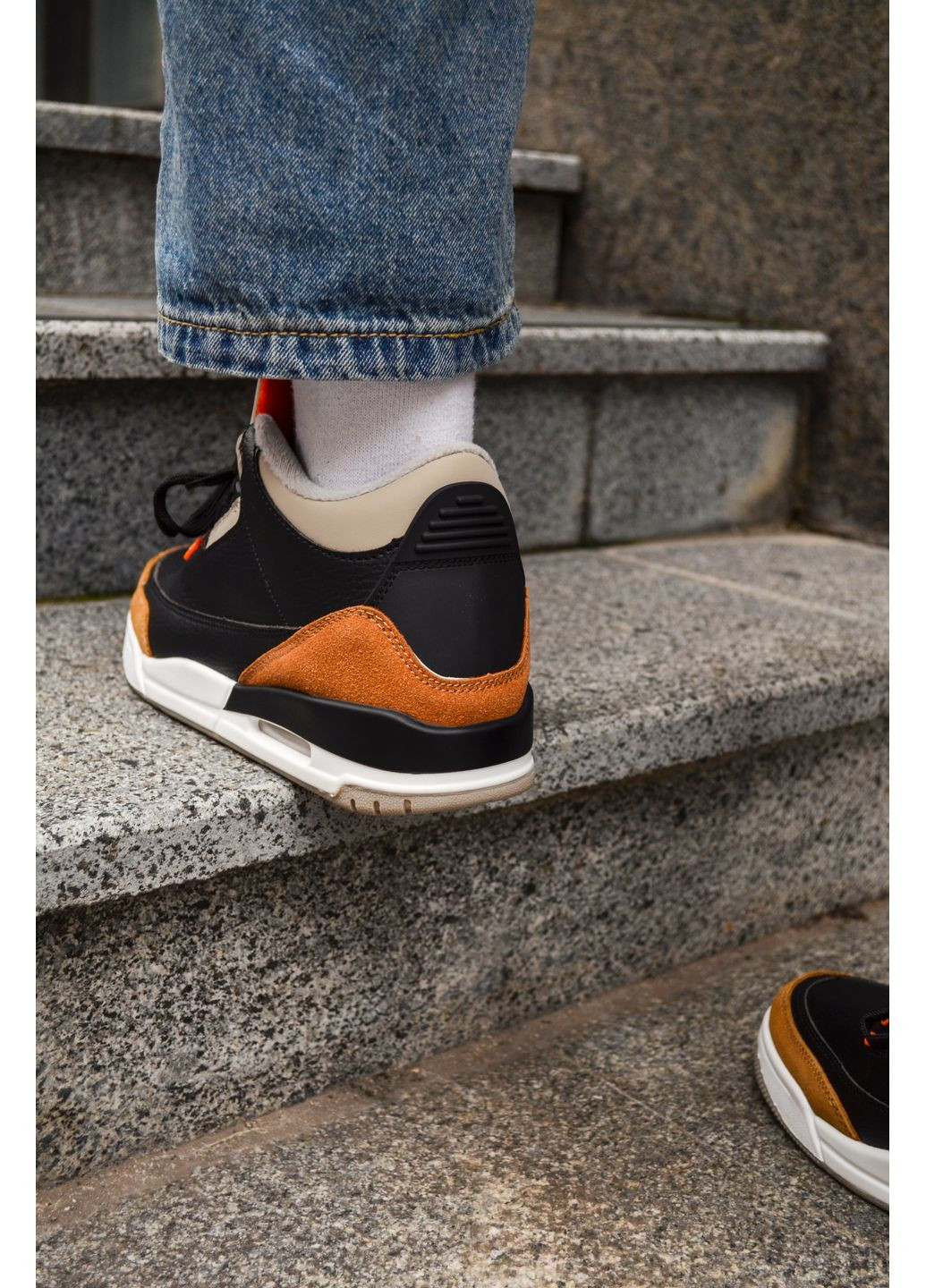 КРОССОВКИ ЖЕНСКИЕ NIKE AIR JORDAN 3 RETRO DESSERT ELEPHANT НАЙК АИР ДЖОРДАН No Brand комбинированные демисезоны (367169880)