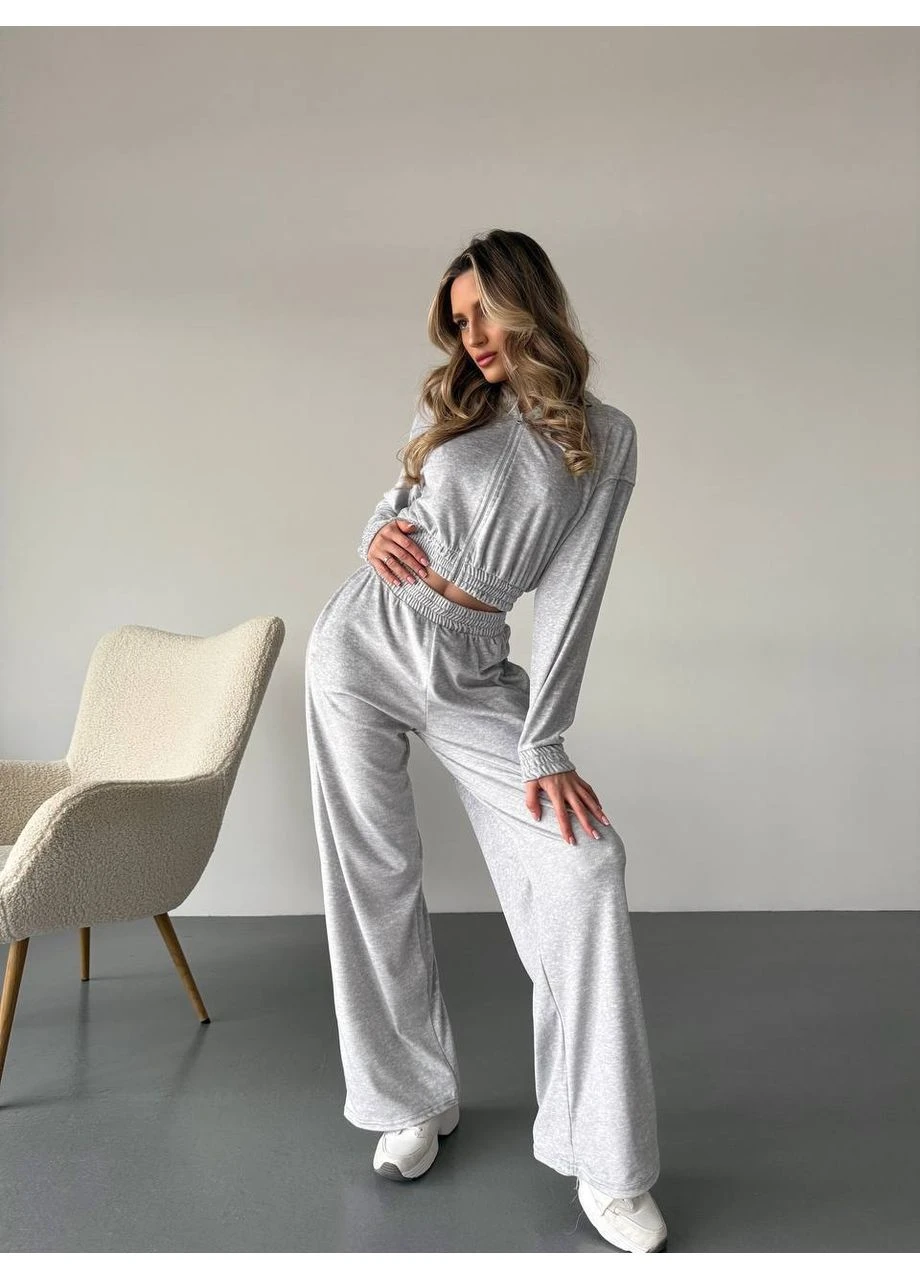 Жіночий велюровий костюм Fashion (364486032)