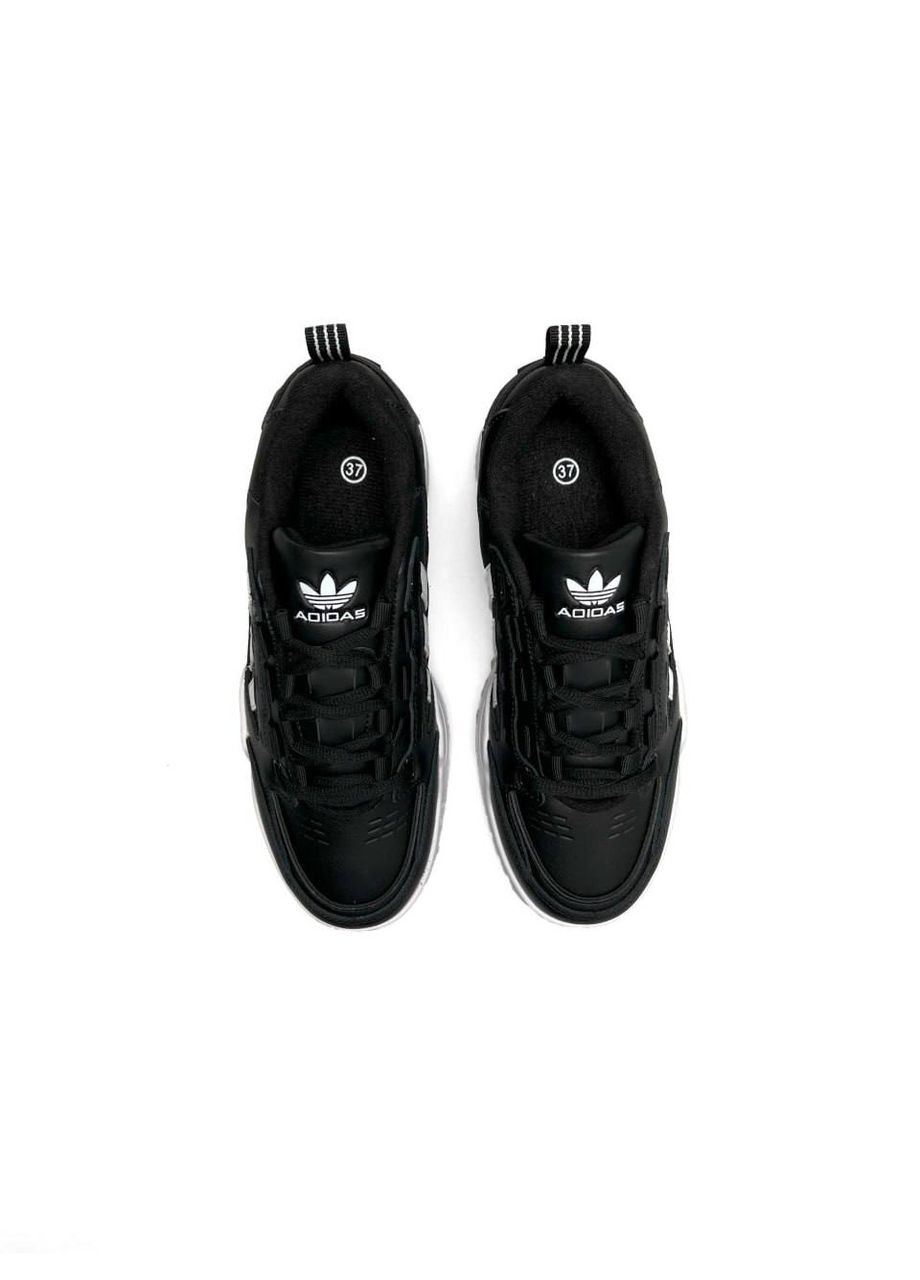 Черные демисезонные кроссовки женские, вьетнам adidas Originals ADI2000 Black White